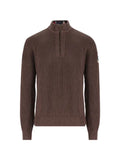 Napapijri ribbed-knit quarter-zip sweater