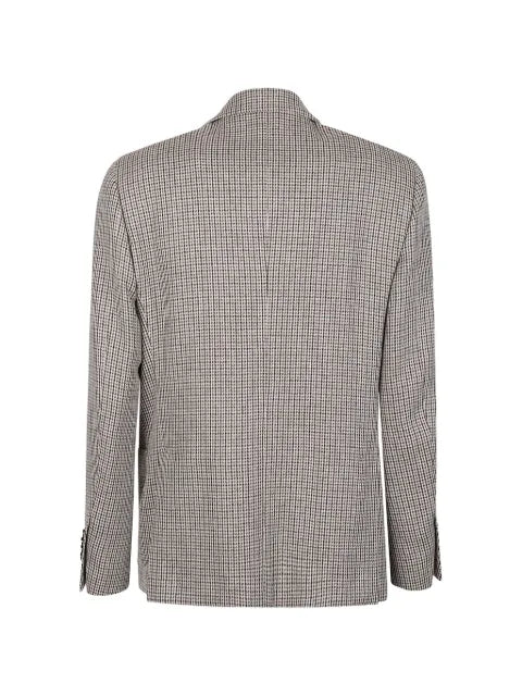 Lardini houndstooth-pattern wool blazer