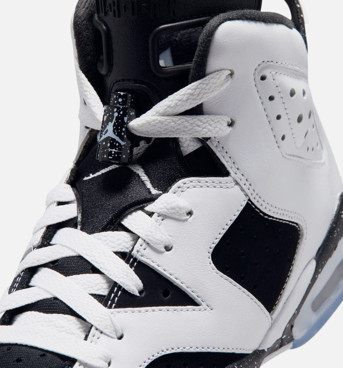 Air Jordan 6 Retro Black and White Grade School Lifestyle Shoes (GS)