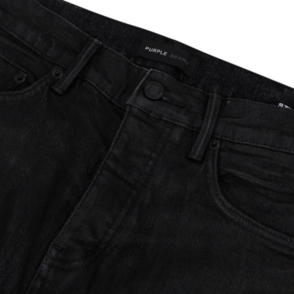 Black Coated Flare Jeans