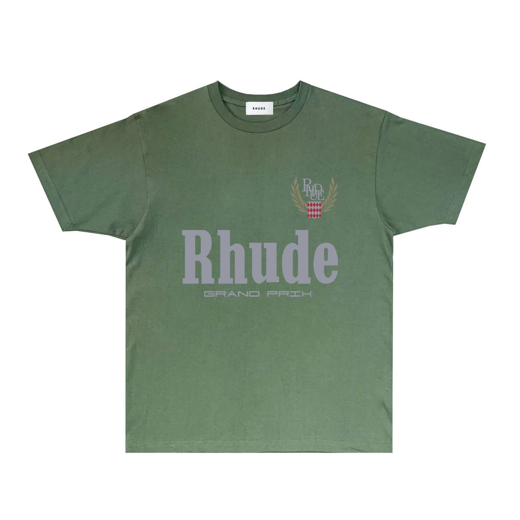 Rhude T-shirts Printed Trendy Pure Cotton