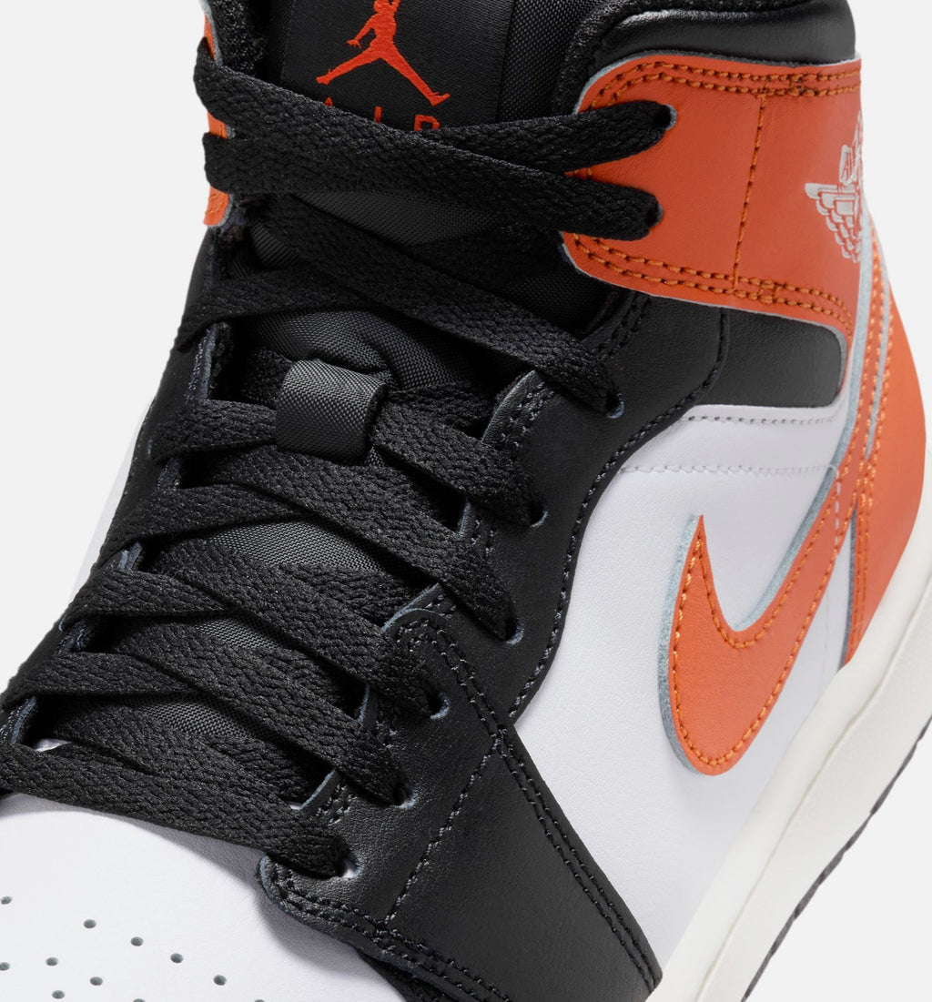 Air Jordan 1 Mid Men's Sneakers | Starfish/White/Sail/Black
