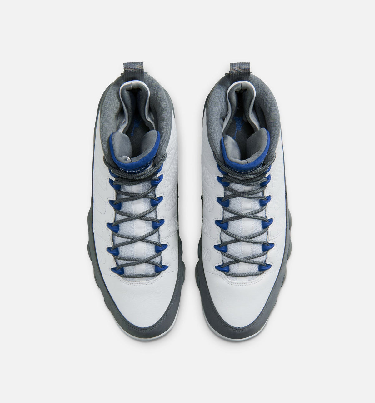 Air Jordan 9 Retro Flint Grey Men's Shoes - White/Blue/Grey