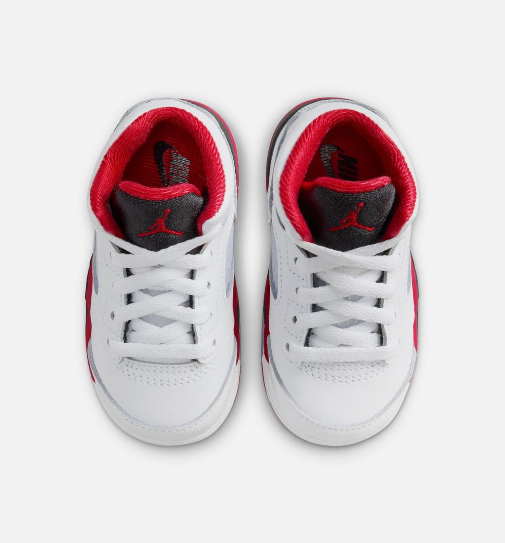 Air Jordan 5 Retro Fire Red | Infant/Toddler Lifestyle Shoe | Fire Red/White