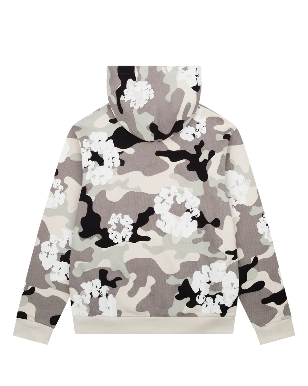 Denim Tears The Cotton Wreath Zip Sweatshirt White Camo
