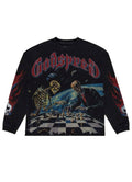 Godspeed Checkmate Long Sleeve T-Shirt Black Wash