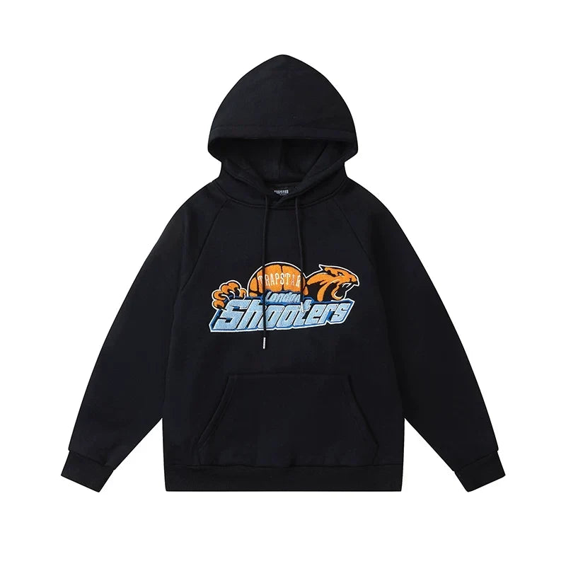 Trapstar London Shooters Tiger Black Fleece Hoodie