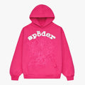 Sp5der Pink White Legacy Hoodie