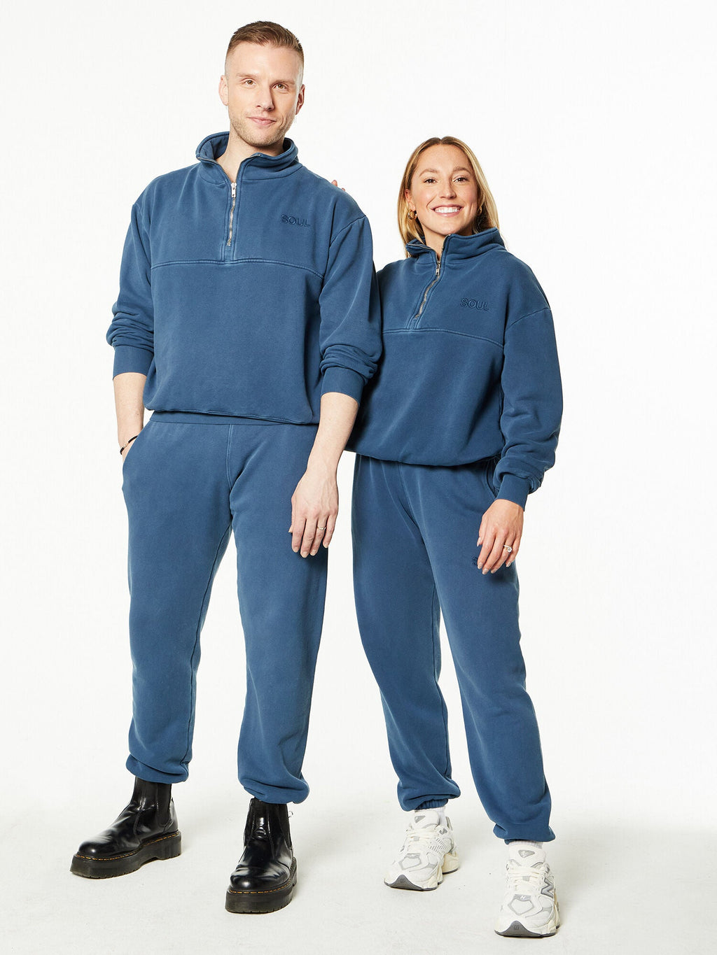 KATIE Â½ ZIP BLUE