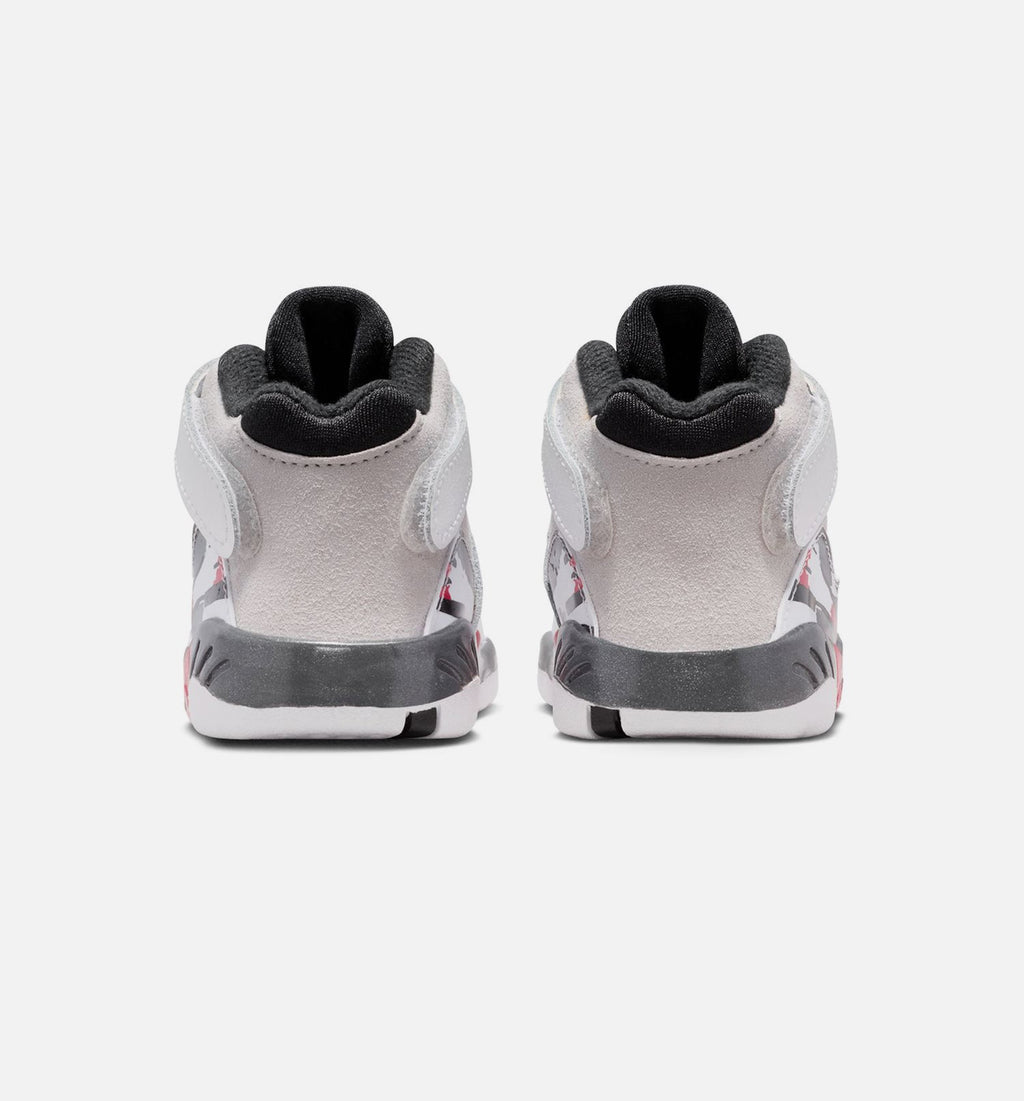 Air Jordan 8 Retro “White and True Red” Baby and Toddler Lifestyle Shoes