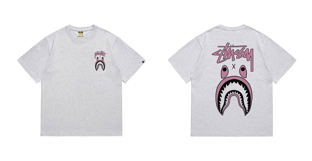 BAPE Contrast Shark Wordmark Graphic T-Shirt
