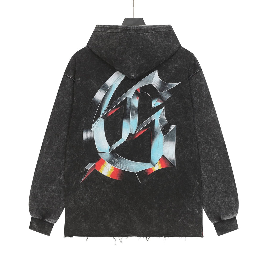 Godspeed Statue Graphic Washed Hoodie