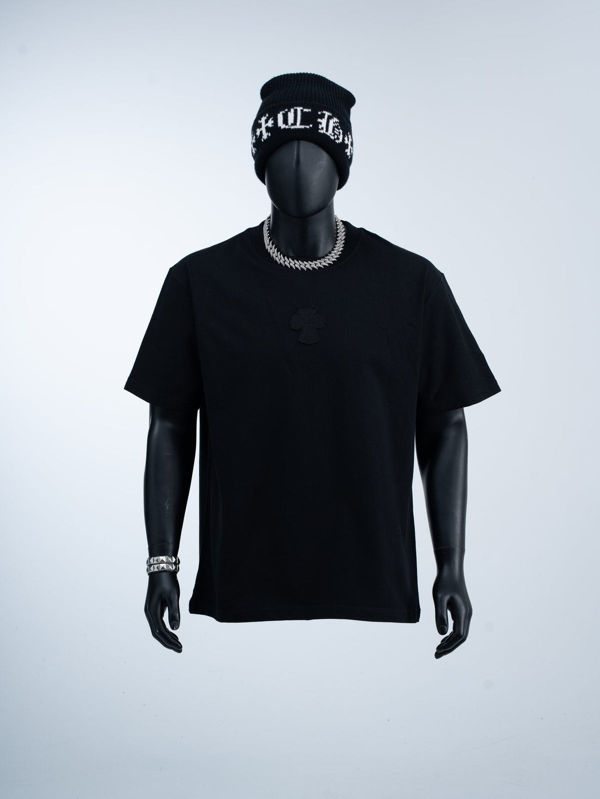 Chrome Hearts Tonal Cross Appliqué T-Shirt