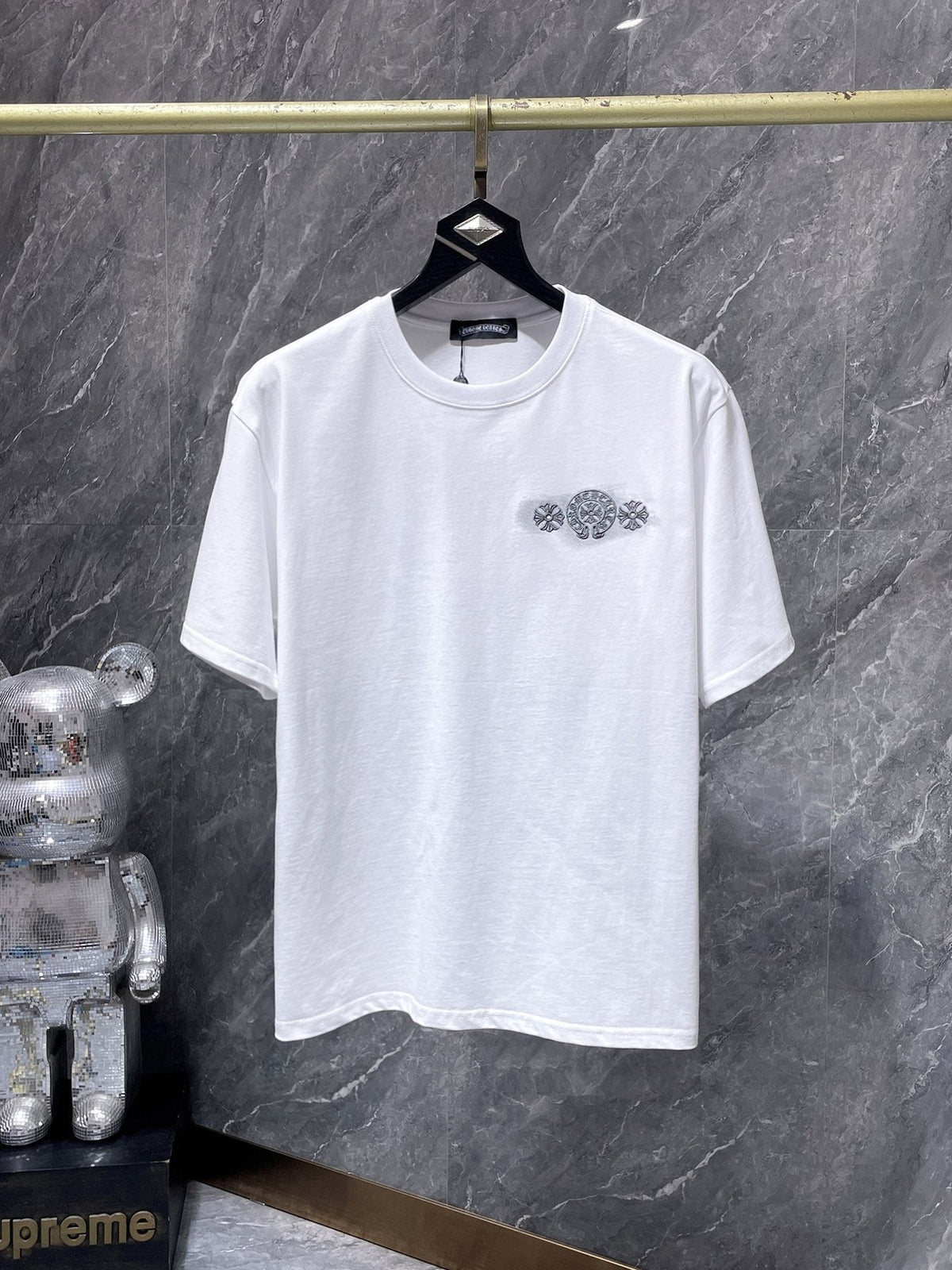 Chrome Hearts Gothic Floral Graphic T-Shirt