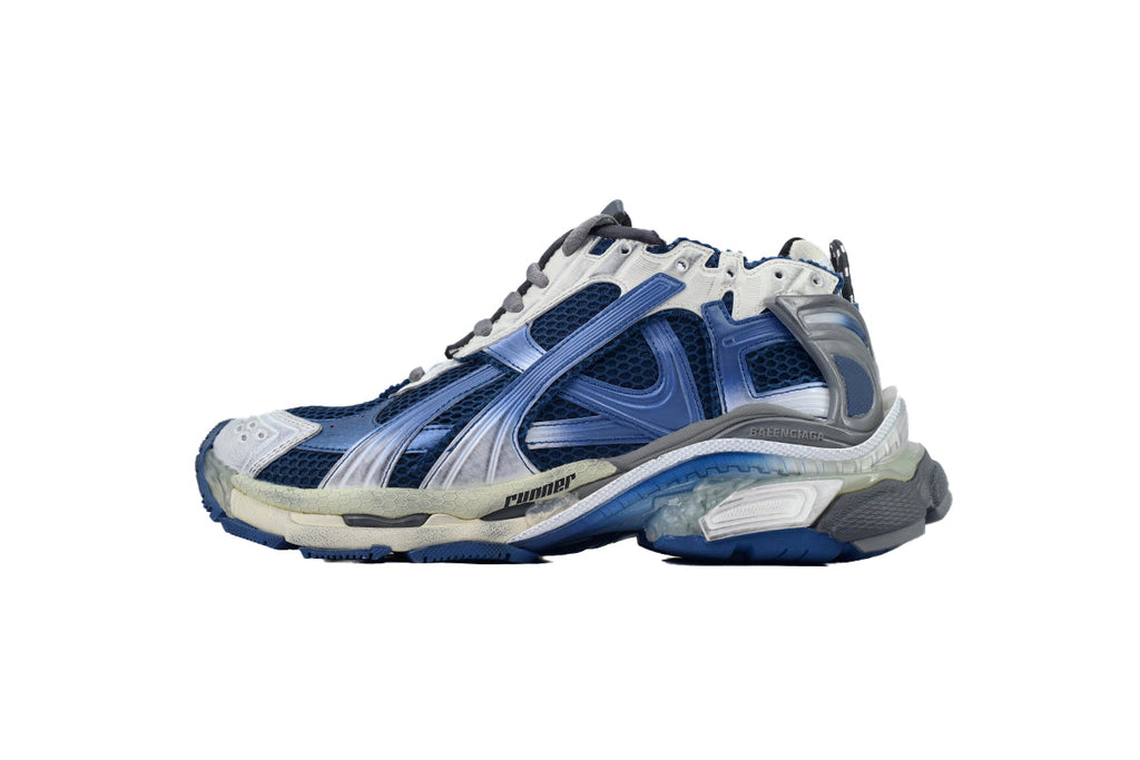 Balenciaga Runner Sneaker Gradient Beige Navy 772774 WRUNG 2410
