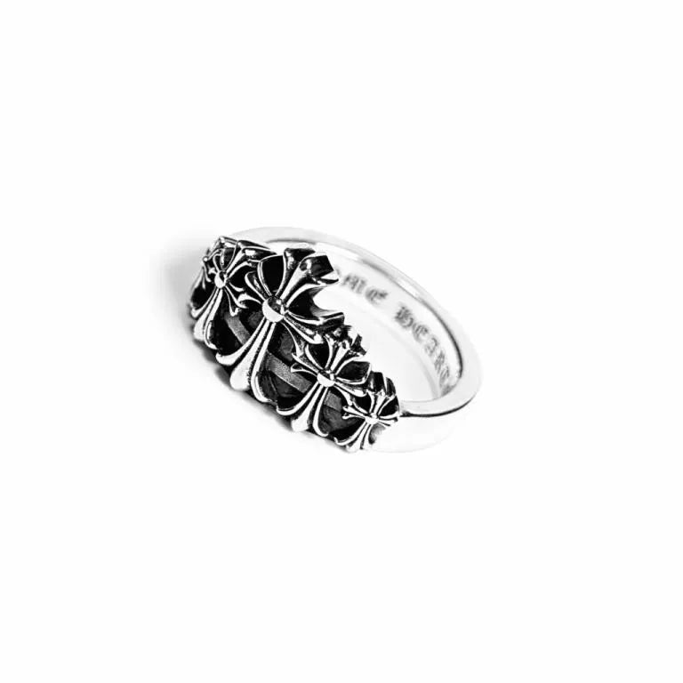 CHROME HEARTS CROSS CROWN RING 5