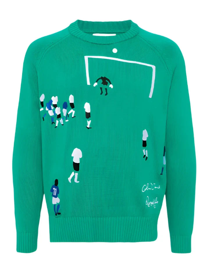 Ronaldinho x KidSuper Goal! Sweater 'Green'