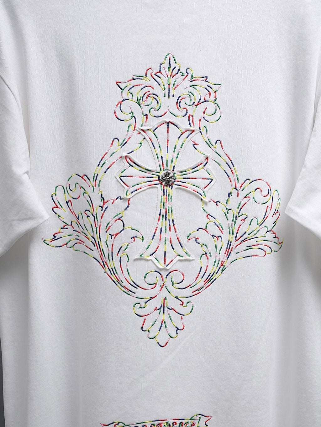 Chrome Hearts Ornate Cross Graphic T-Shirt