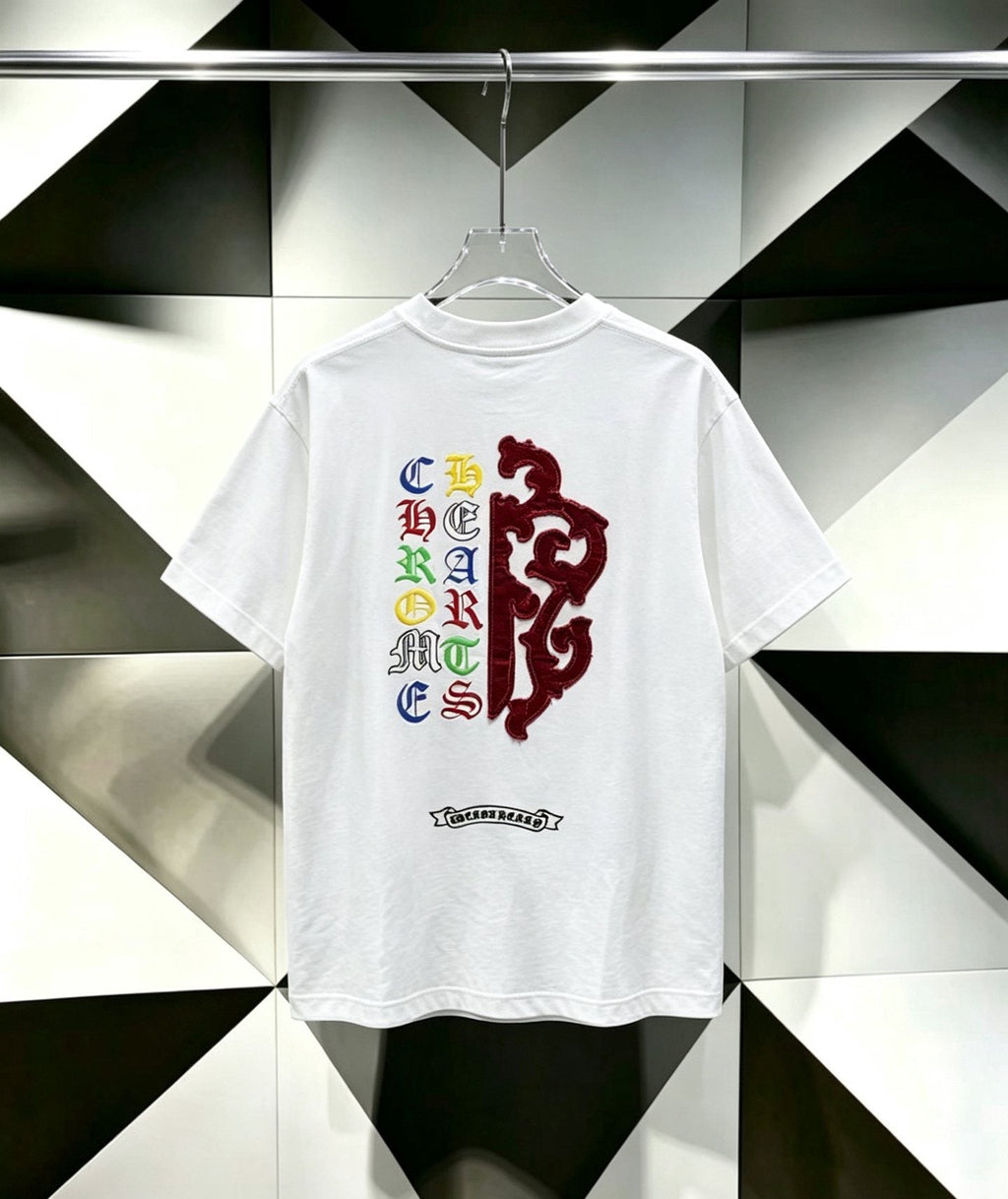 Chrome Hearts Multicolor Cross Graphic T-Shirt