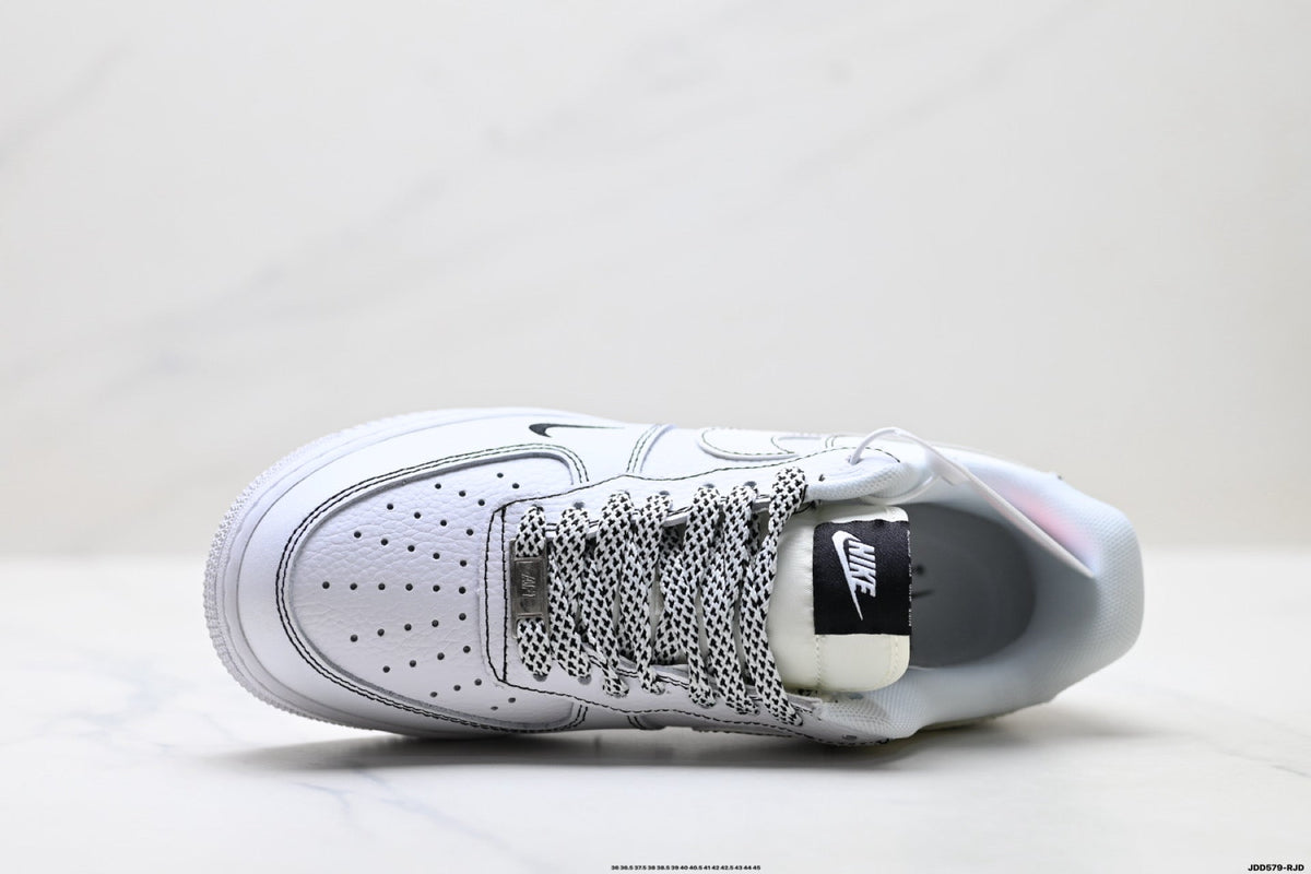 Nike Air Force 1 Low White Snake Print Unisex Sneakers Style 13