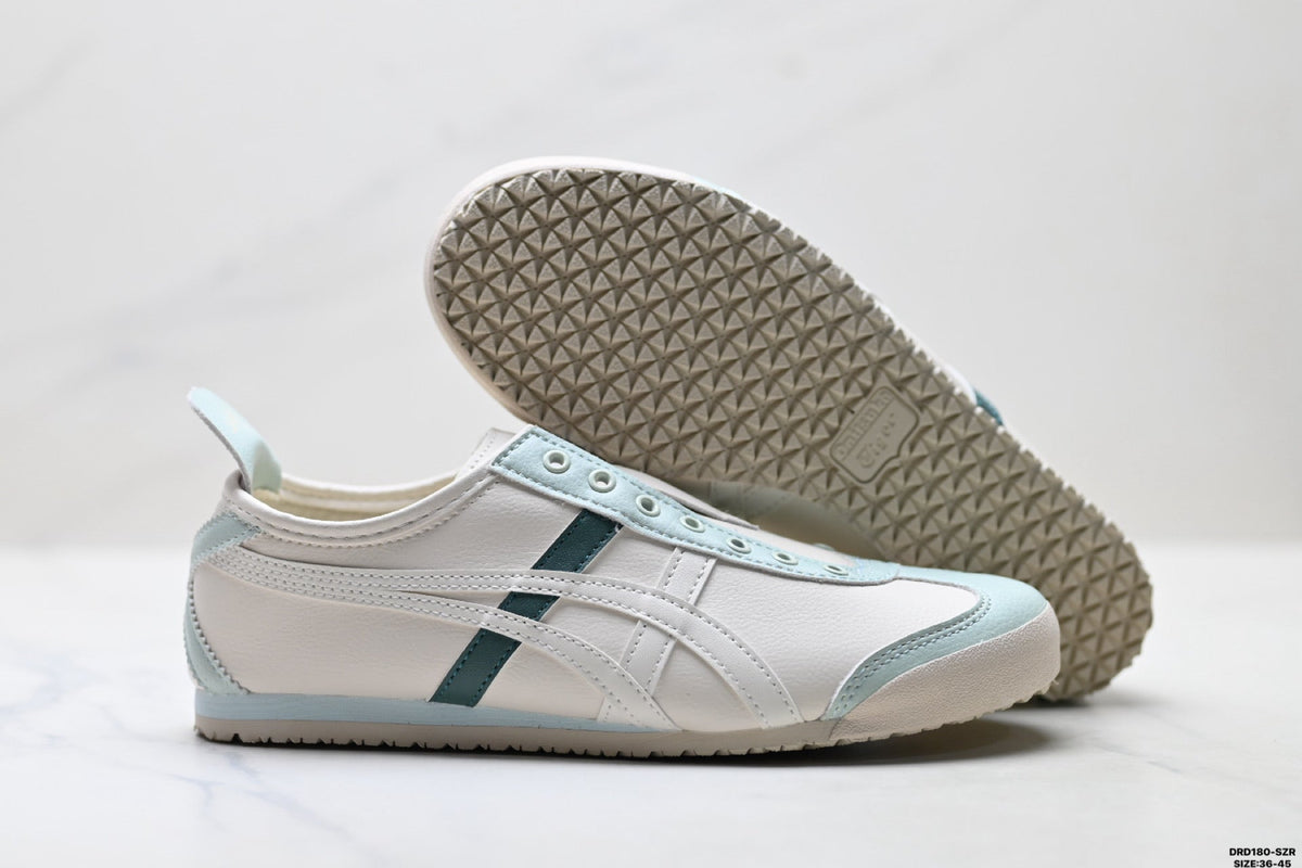 Onitsuka Tiger Retro Low Top White Light Blue Unisex Shoes Style 16