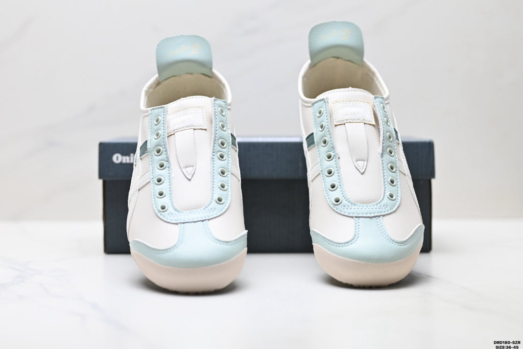 Onitsuka Tiger Retro Low Top White Light Blue Unisex Shoes Style 16