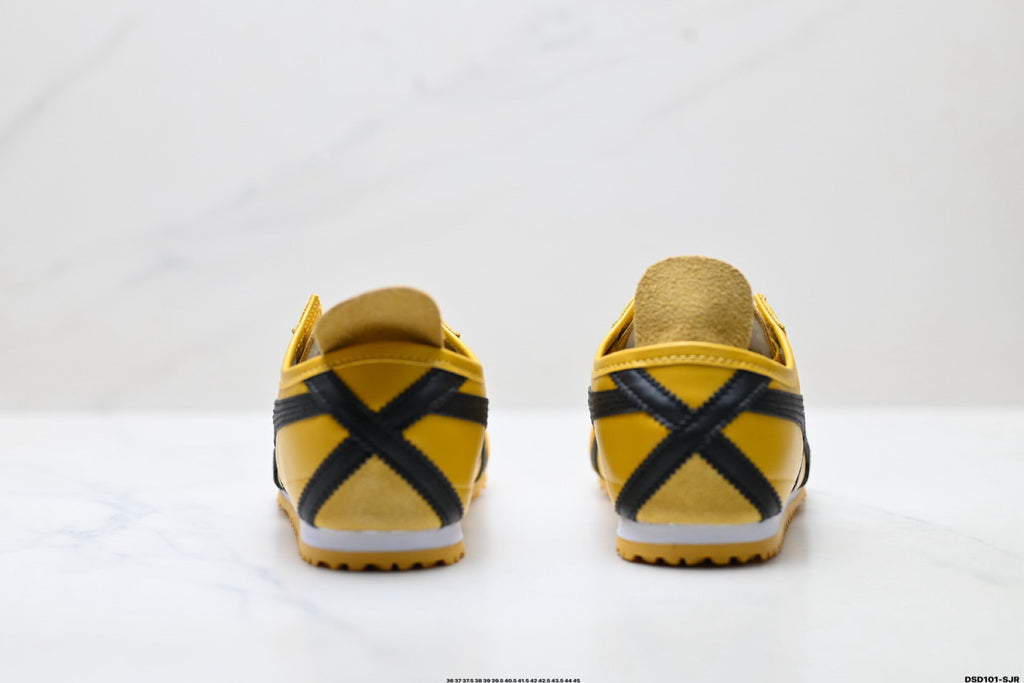 Onitsuka Tiger Retro Low Top Yellow Black Unisex Shoes Style 07