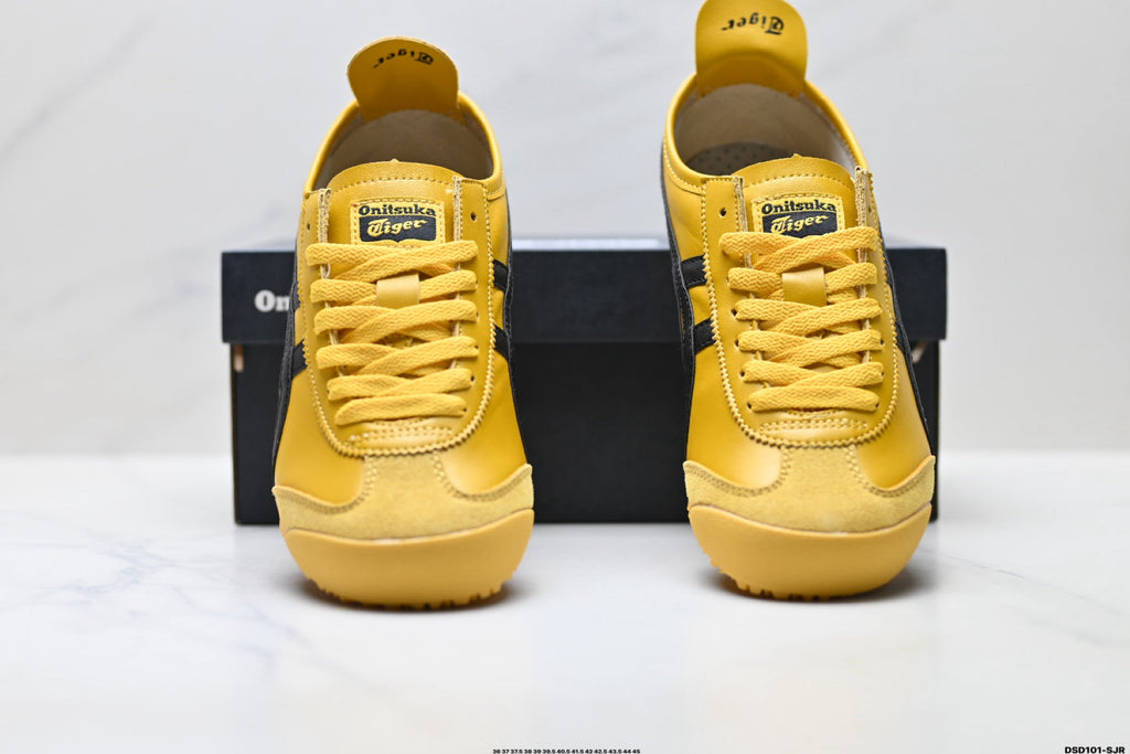 Onitsuka Tiger Retro Low Top Yellow Black Unisex Shoes Style 07