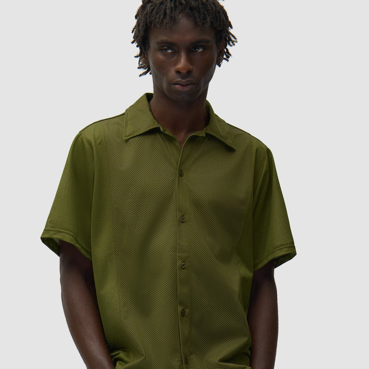 Arte Mesh Shirt: Green