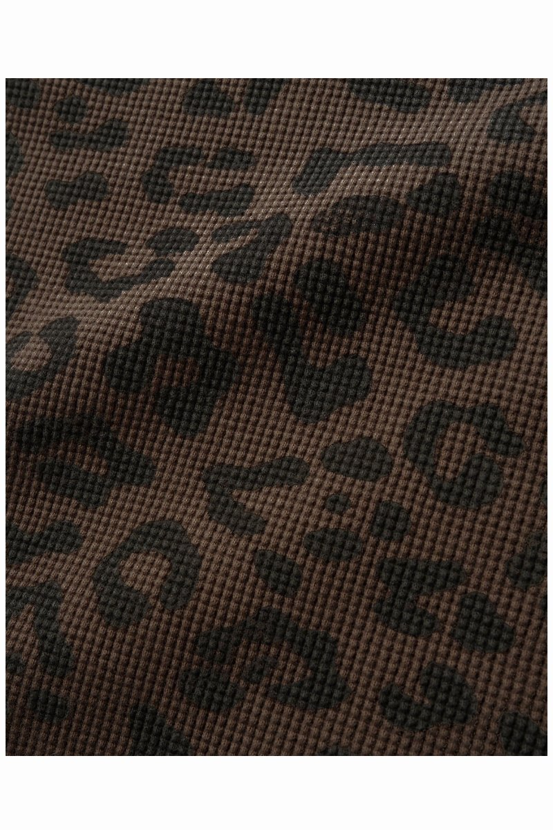 BUTTER WAFFLE L/S T-SHIRT Leopard