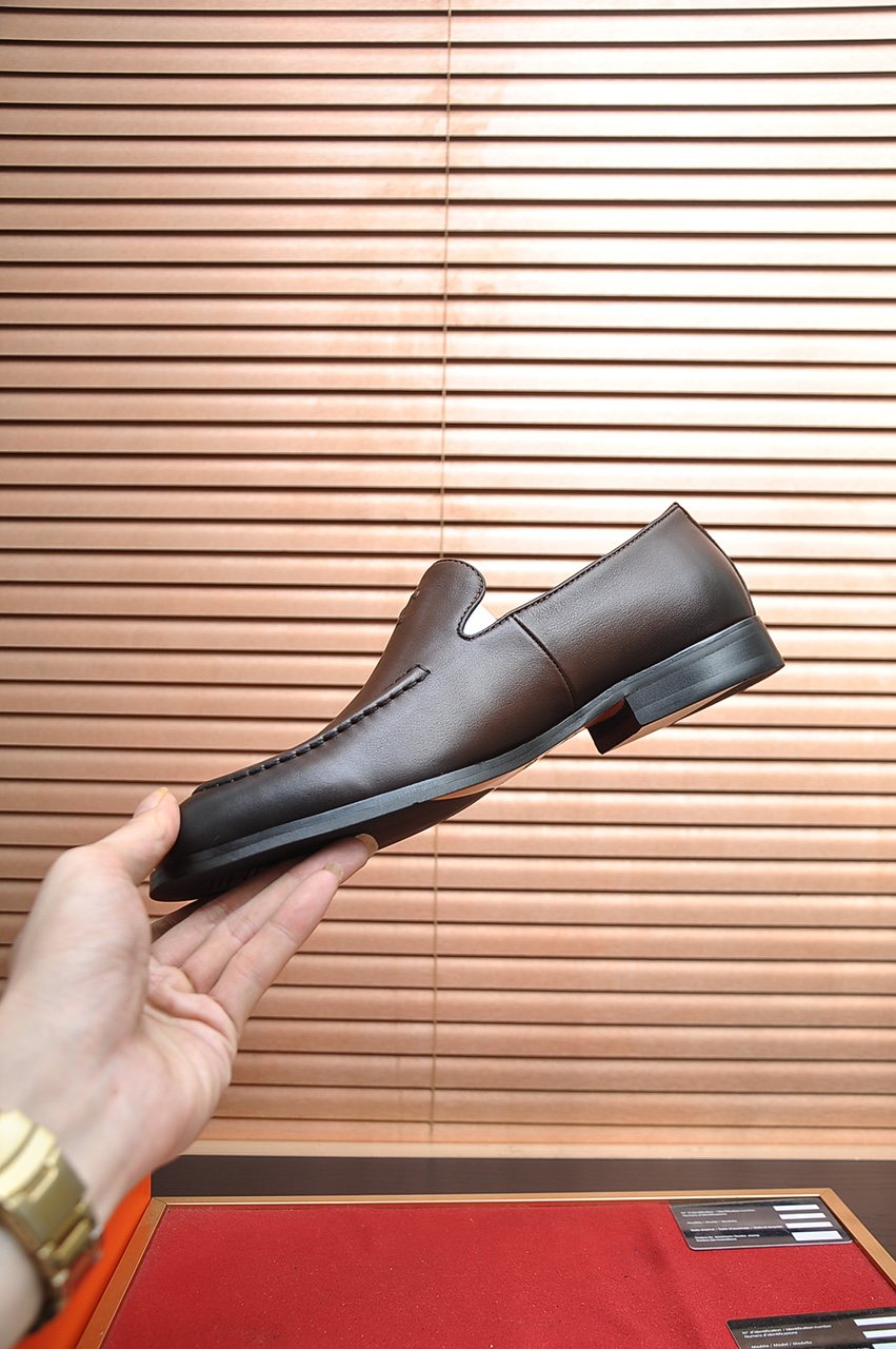 Hermès Stitched Apron Loafers