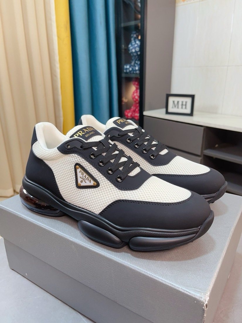 Prada Mesh Panel Men's Sneakers