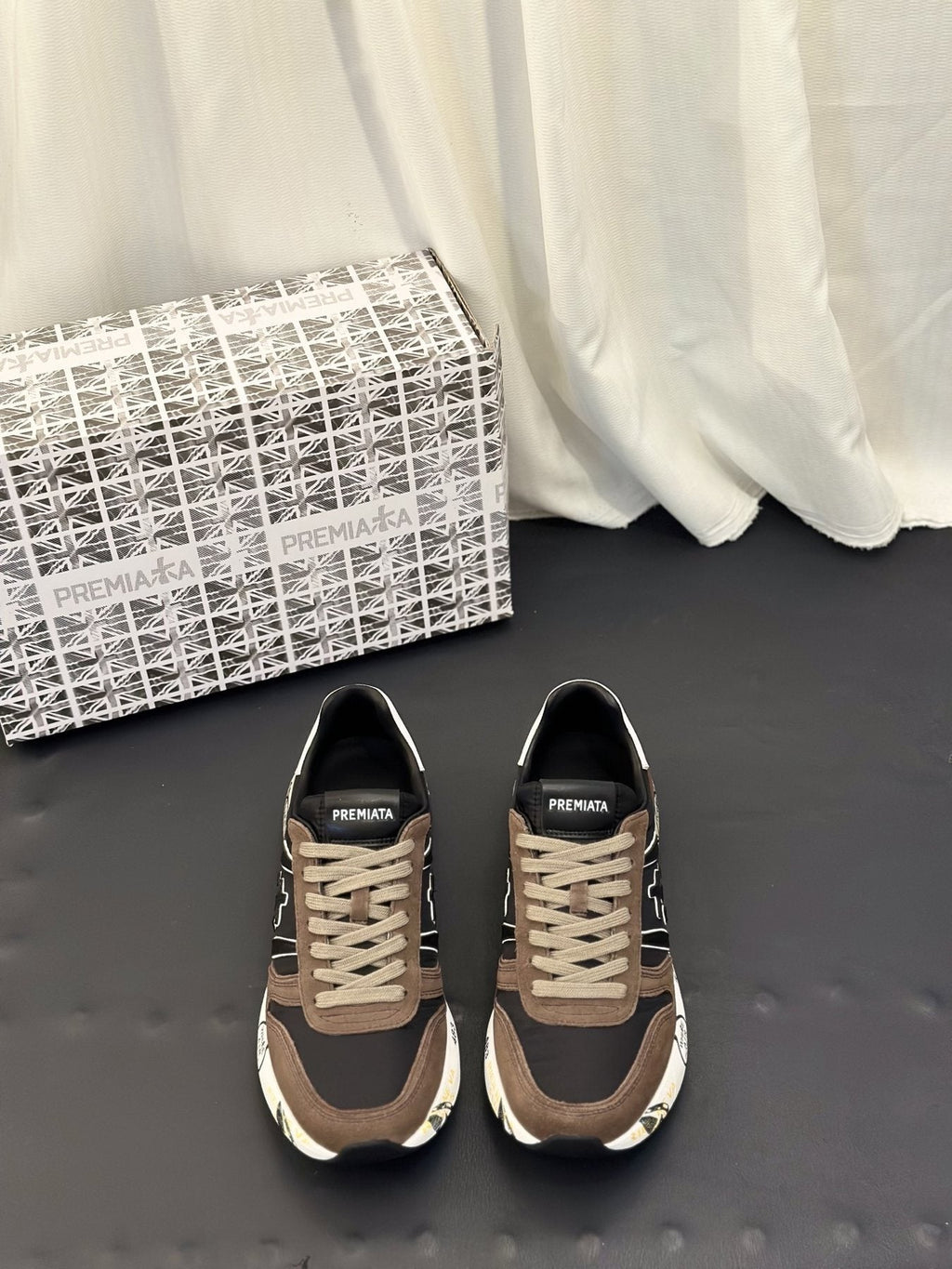 Premiata Panel Low-Top Sneakers - Contrast Trim