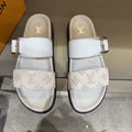 Louis Vuitton Two-Strap Slide Sandals - Open Toe And Open Heel