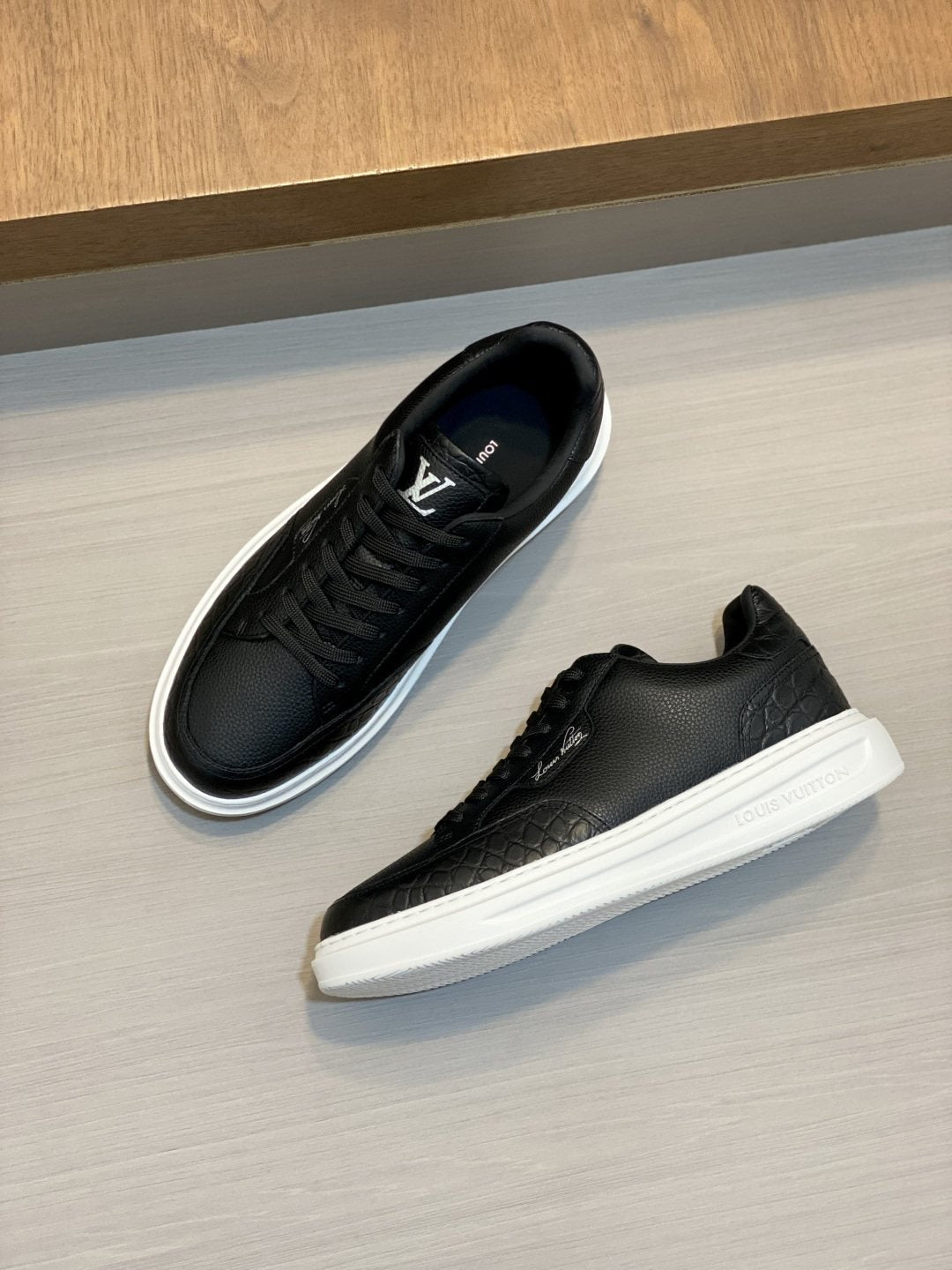 Louis Vuitton Textured Low-Top Sneakers