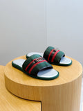 Gucci Men's Interlocking G Stripe Slide Sandals