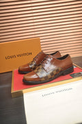 Louis Vuitton Checkered Lace-Up Dress Shoes