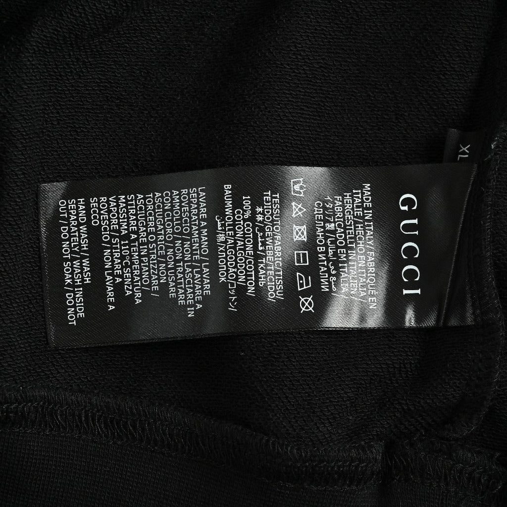 Gucci Front Web Stripe Hoodie Sweatshirt Black