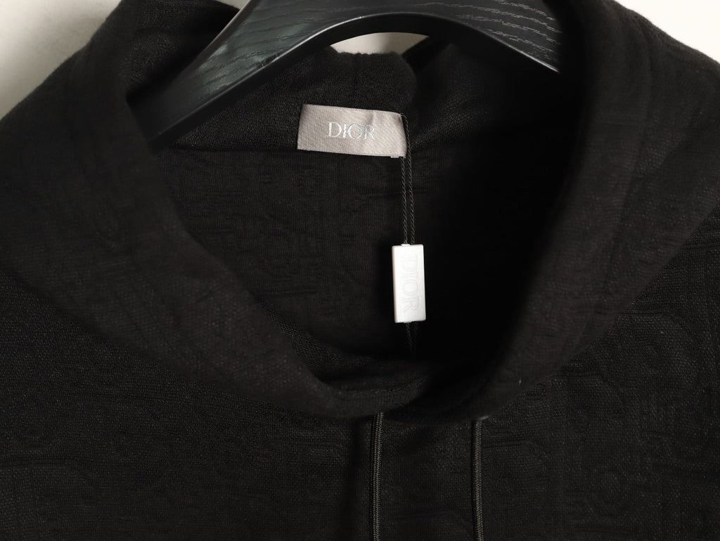 Dior CD Medaillon Circular-Logo Embroidered Crewneck Sweatshirt - Black